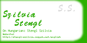 szilvia stengl business card